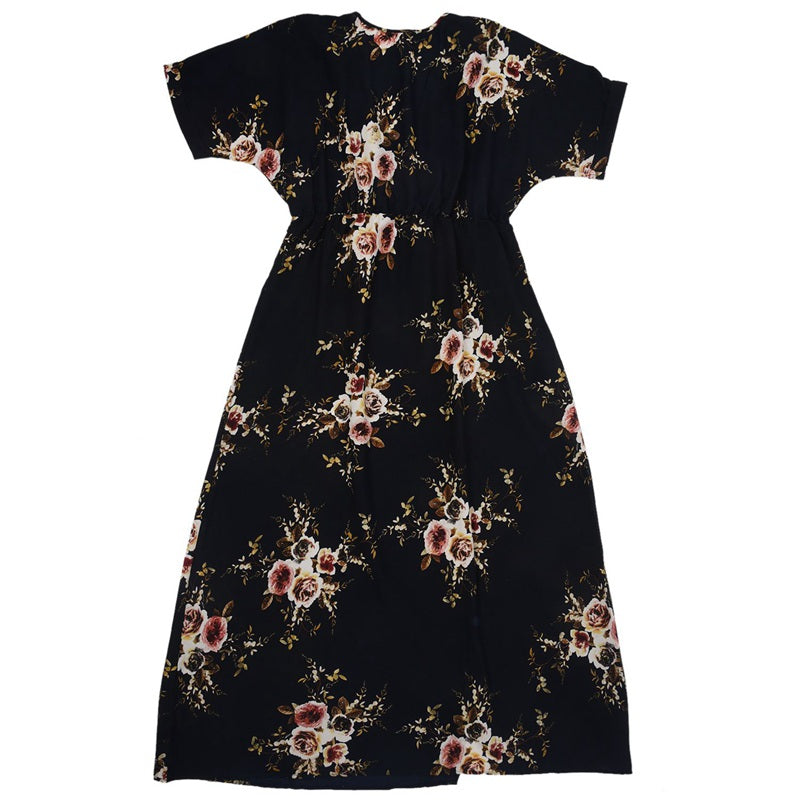 Summer New Europe and the United States plus size printing dress dress Bohe S5H2