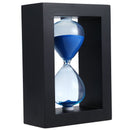 Wooden Frame Hourglass Sand Timer Black Frame Blue Sand ... (Black Frame Bl Y8O3