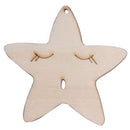 DIY home wooden star Campanula baby crib children room decoration gift mode N1Z9