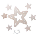 DIY home wooden star Campanula baby crib children room decoration gift mode N1Z9