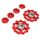 1Set 11T Bike Ultralight Aluminum Alloy Outdoor Bearing Wheel Rear Deraille E4F2