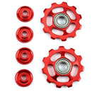 1Set 11T Bike Ultralight Aluminum Alloy Outdoor Bearing Wheel Rear Deraille E4F2