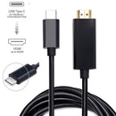 Type C USB-C to HDMI Cable 6FT USB 3.1 (Thunderbolt 3 Compatible) For Table