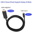 Type C USB-C to HDMI Cable 6FT USB 3.1 (Thunderbolt 3 Compatible) For Table