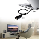 Type C USB-C to HDMI Cable 6FT USB 3.1 (Thunderbolt 3 Compatible) For Table