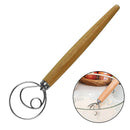 Stainless Steel Dough Whisk Blender Cake Bread Pastry Dough Mixer Stick A7X3