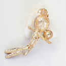 Brooch Relaxting Parrot Shape to Decorate Suit and Shirt, hat, Alloy and Rh
