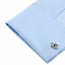 Mens Hexagonal Star Cufflinks Shirts Star of David Shaped Cuff/Collar Studs