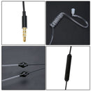 3.5mm Plug Air Tube Anti-Radiation Earphone 2 Air Acoustic Tube Stereo Head J6O4