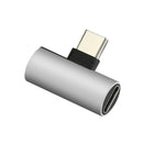 2 In 1 Double Type C Jack Earphone Charging Converter Headphone Adapter for Xiaomi Mi8 Huawei P20 Mate 20 Pocophone