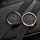 RUIMAS 567 Casual 3ATM Waterproof Multi-dial Fashion Stainless Steel Strap Men Quartz Watch