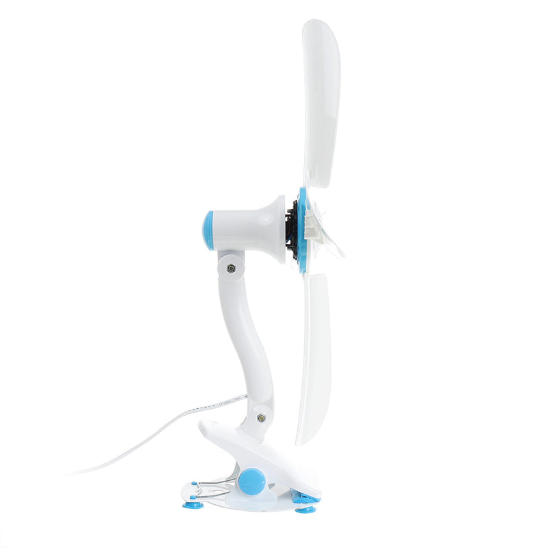 3 IN 1 Clip On Small Personal Fan Stepless Speed Portable Home Office Table Desk