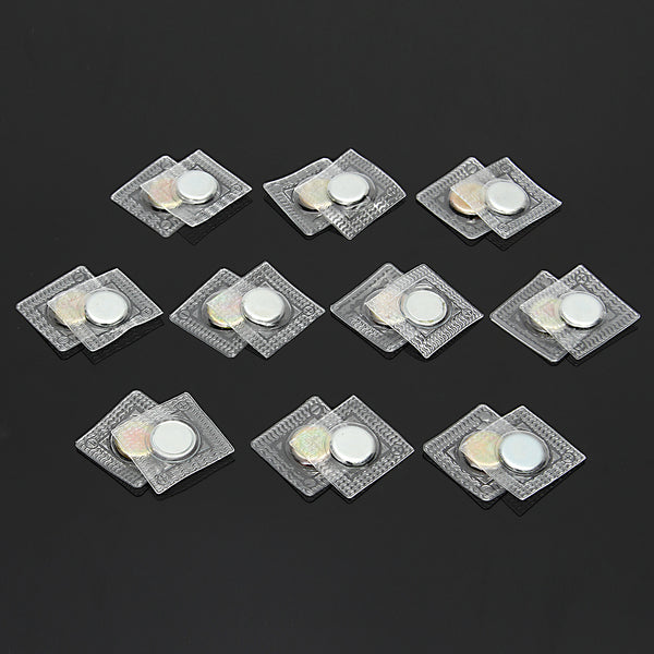 10 Set 15x2mm PVC Invisible Hidden Sew in Magnetic Snaps DIY Neodymium Magnet Purse Closure
