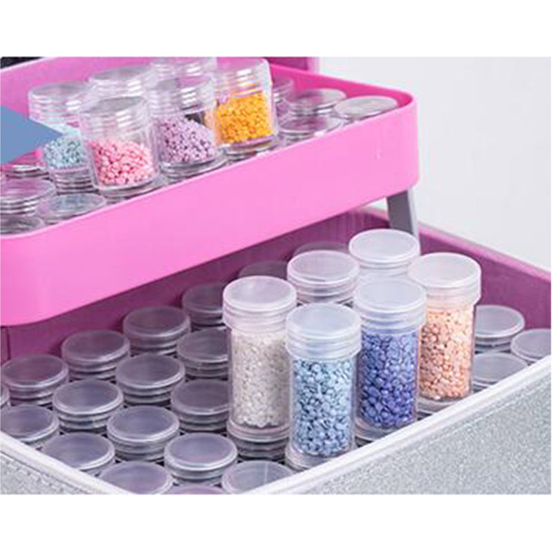 126 Slots Embroidery Diamond Painting Accessories Storage Bag Case Nail Art Arch