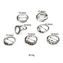 Ping Adjust DA door Boho Midi Rings Finger Ring Setting Jewelry Set 7pcs R1K6
