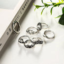 Ping Adjust DA door Boho Midi Rings Finger Ring Setting Jewelry Set 7pcs R1K6