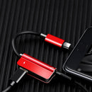 Bakeey 2 in 1 Type C To 3.5mm Charging Headphone Audio Jack Cable Adapter For XIAOMI MI8 MI9 HUAWEI P30 Oneplus 7 Pocophone F1