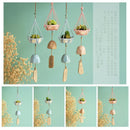 Psychedelic forest wind chimes wrought iron small cage fleshy ornaments res Q1Z9