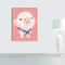 Miico Hand Painted Oil Paintings Cartoon Pig Paintings Wall Art For Home Decoration