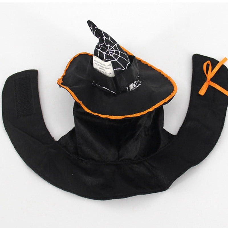 Pet supplies Dog Hat Holiday Hair dress Cool Cat Hat Bib Teddy Magic Wizard H3V1