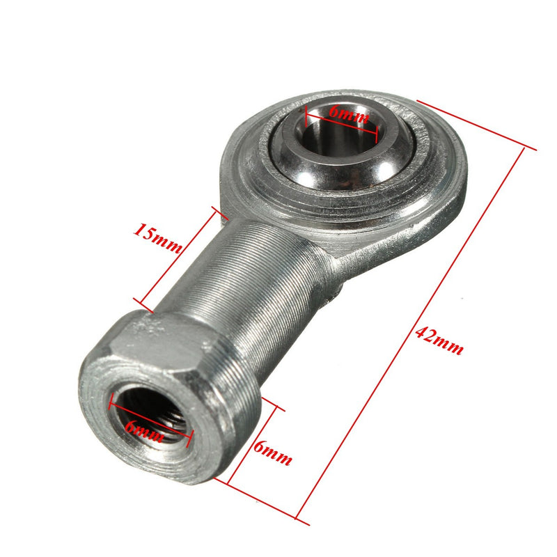 4pcs M6 x 1mm Right Hand Thread Rod End Joint Bearing 6mm Female Thread Joint Ball Bearing