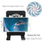 Desk Air Circulator USB Table Portable Fan,Small Personal Smartphones Stand G2K1