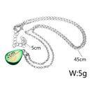 Trendy Oval Avocado Shape Long Pendant Necklace for Women Bohemian Chain Ne S3B7