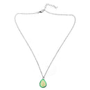 Trendy Oval Avocado Shape Long Pendant Necklace for Women Bohemian Chain Ne S3B7