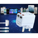 Universal 2 USB Conversion Socket Multifunctional Conversion Plug Global Tr G6S2