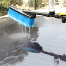 Car Wash Brush Water Spray Cleaning Tool Soft Bristle Long-handled Duster L1G7