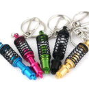 Adjustable Spring Car Part Shock Absorber Keyring Alloy Keychain Gift O5T5