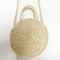 Lady Fresh Handbag Summer Beach Tote Handmade Rattan woven Round Handbag Vi H5J9