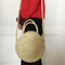 Lady Fresh Handbag Summer Beach Tote Handmade Rattan woven Round Handbag Vi H5J9
