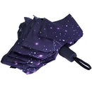 Stars Three-folding Umbrella Rainy Sunny Parasol Vinyl Anti-UV Umbrella Wom H1G9