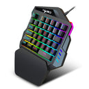HXSJ V100 Single Hand Gaming Keyboard Controller for PUBG Mobile Video Game
