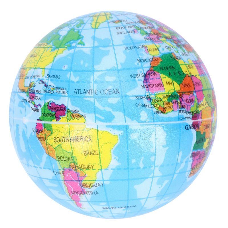 Mini earth globe ball Foam anti-stress ball Z2F4