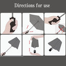 Transparent Umbrella Automatic Umbrella Rain Women Men Sun Rain Auto Umbrel