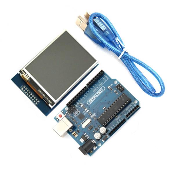 Geekcreit UNO R3 USB Development Board With 2.8 Inch TFT Touch Display Module For
