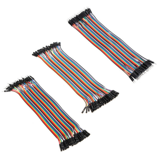 120pcs 20cm Male To Female Female To Female Male To Male Color Breadboard Jumper Cable Dupont Wire