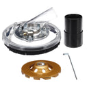 Grinder Dust Shroud with 5 Inch Diamond Grinding Wheel Disc Blades kit for Angle Grinder