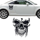 Black Cool Skull Vinyl Decal Car Stickers Truck Trailer Room Window Door 28.5CM X 23.1CM
