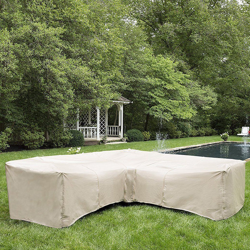 203x203cm L Shape Outdoor Furniture Waterproof Cover Garden Sofa Dust UV Protector