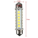 2pcs 44mm 2.6W 2835 24SMD White Festoon LED Interior Dome Light License Plate Bulb