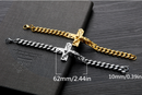 Religious Titanium Steel Men's Titanium Steel Jesus Cross Bracelet