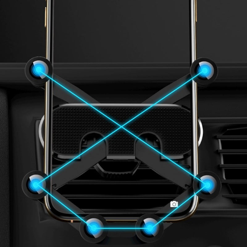 Bakeey Mini Gravity Linkage Automatic Lock Air Vent Car Phone Holder Car Mount For 4.0-6.5 Inch Smart Phone iPhone 11