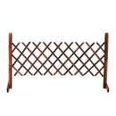 Decorations Expanding Portable Fence Wooden Screen Gate Pet Dog Patio Garden Lawn Barrier ~