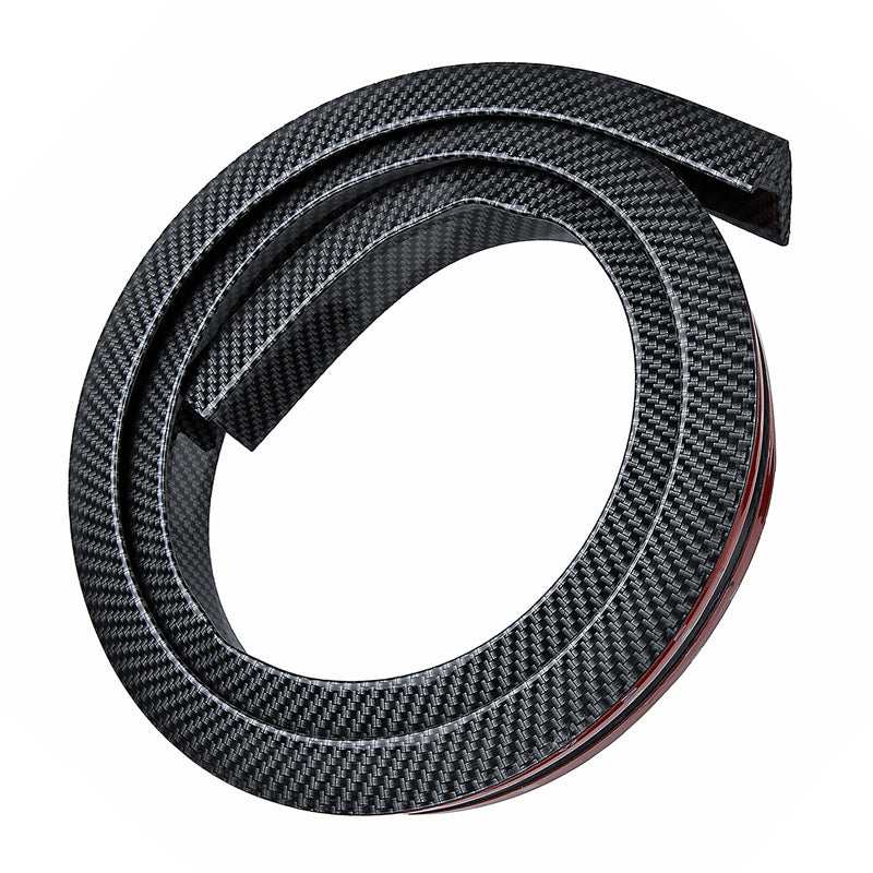 4.9ft Universal Carbon Fiber Car Rear Roof Trunk Spoiler Wing Lip Sticker
