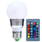 Dimmable 3W E27 LED RGB Magic Light Bulb 16 Colors Changing with Remote Control AC85-265V