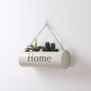 Wall Mounted Fence Hanging Planter Plant Flower Pot Handmade Rattan Basket Garden Home