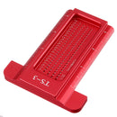 Drillpro TS 3 Inch Aluminum Alloy Hole Precision Marking T Ruler Hole Positioning Measuring Ruler Woodworking Scriber Scribing Tool